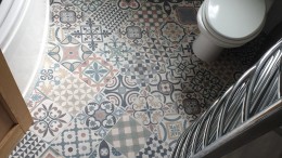 Victorian tile vinyl flooring 