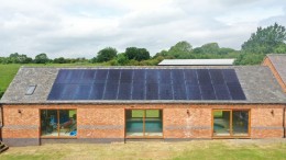 Solar PV integrated tile system in Shropshire